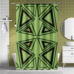 Abstract Pattern Geometric Backgrounds Shower Curtain 48  X 72  (small)  by Eskimos