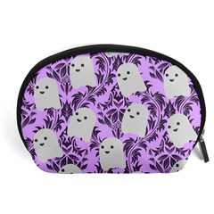 Purple Ghosts Accessory Pouch (large) by NerdySparkleGoth