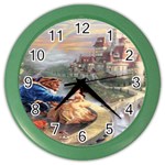 Beauty And The Beast Castle Color Wall Clock Front