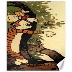 Calvin And Hobbes Canvas 8  X 10  by artworkshop