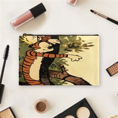 Calvin And Hobbes Cosmetic Bag (medium) by artworkshop