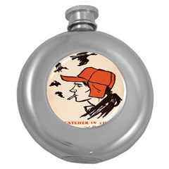 Catcher In The Rye Round Hip Flask (5 Oz) by artworkshop