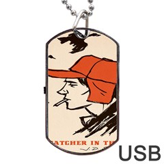 Catcher In The Rye Dog Tag Usb Flash (two Sides) by artworkshop