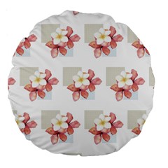 Floral Large 18  Premium Flano Round Cushions by Sparkle