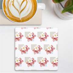 Floral Uv Print Square Tile Coaster  by Sparkle
