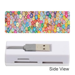 Floral Flowers Memory Card Reader (stick) by artworkshop