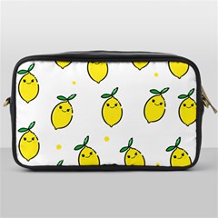 Pattern Lemon Texture Toiletries Bag (one Side) by artworkshop