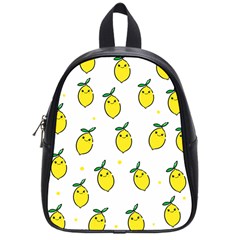 Pattern Lemon Texture School Bag (small) by artworkshop