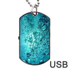 Bubbles Water Bub Dog Tag Usb Flash (two Sides) by artworkshop