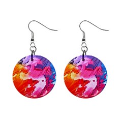 Colorful Painting Mini Button Earrings by artworkshop