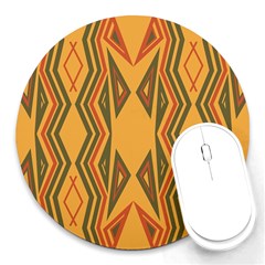 Abstract Pattern Geometric Backgrounds  Round Mousepads by Eskimos