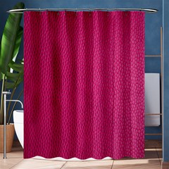 Pink Leather Leather Texture Skin Texture Shower Curtain 60  X 72  (medium)  by artworkshop