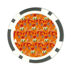 Animals Pet Cats Poker Chip Card Guard by artworkshop