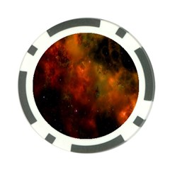 Space Science Poker Chip Card Guard by artworkshop