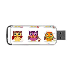 Cartoon-cute-owl-vector Portable Usb Flash (two Sides) by Jancukart