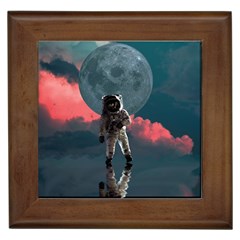 Astronaut-moon-space-nasa-planet Framed Tile by Jancukart