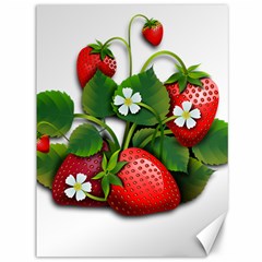 Strawberries-fruits-fruit-red Canvas 36  X 48  by Jancukart