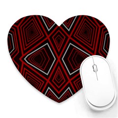 Abstract Pattern Geometric Backgrounds Heart Mousepads by Eskimos