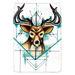 Deer-unicorn-tattoo-drawing-vector-watercolor Removable Flap Cover (l) by Jancukart