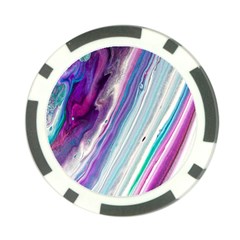 Color Acrylic Paint Art Poker Chip Card Guard by artworkshop