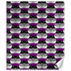 Hackers Town Void Mantis Hexagon Asexual Ace Pride Flag Canvas 20  X 24  by WetdryvacsLair