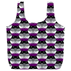 Hackers Town Void Mantis Hexagon Asexual Ace Pride Flag Full Print Recycle Bag (xxl) by WetdryvacsLair