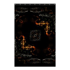 Abstract-animated-ornament-background-fractal-art- Shower Curtain 48  X 72  (small)  by Jancukart