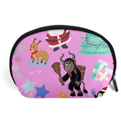 Pink Krampus Christmas Accessory Pouch (large) by NerdySparkleGoth