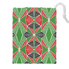 Abstract Pattern Geometric Backgrounds  Drawstring Pouch (4xl) by Eskimos