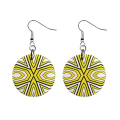 Abstract Pattern Geometric Backgrounds  Mini Button Earrings by Eskimos