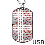 Spanish Love Phrase Motif Pattern Dog Tag USB Flash (Two Sides) Front