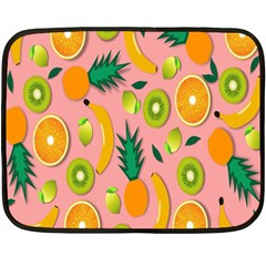 Fruits-orange Double Sided Fleece Blanket (mini)  by nate14shop