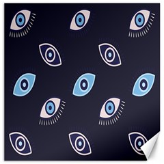 Eyes Evil Eye Blue Pattern Design Canvas 16  X 16  by artworkshop