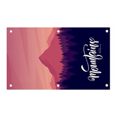 Mountains Forest Pine Banner And Sign 5  X 3  by NiOng