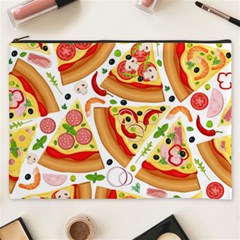 Pizza Love Cosmetic Bag (xxxl) by designsbymallika