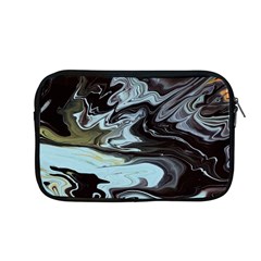 Abstract Painting Black Apple Macbook Pro 13  Zipper Case by nateshop