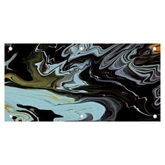 Abstract Painting Black Banner And Sign 6  X 3  by nateshop