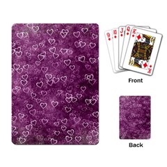 Background Purple Love Playing Cards Single Design (rectangle) by nateshop