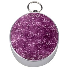 Background Purple Love Silver Compasses by nateshop