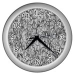 Comb Wall Clock (Silver) Front