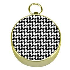 Houndstooth Gold Compasses by nateshop