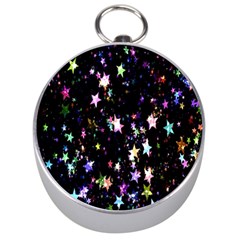 Stars Galaxi Silver Compasses by nateshop