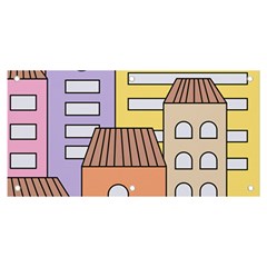 Houses City Architecture Building Banner And Sign 6  X 3  by Sapixe