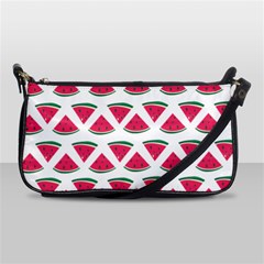 Illustration Watermelon Fruit Food Melon Shoulder Clutch Bag by Sapixe