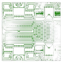 Circuit Board Square Satin Scarf (36  X 36 ) by Sapixe