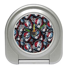 Grateful Dead Pattern Travel Alarm Clock by Jancukart