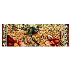 Flower Cubism Mosaic Vintage Banner And Sign 6  X 2 