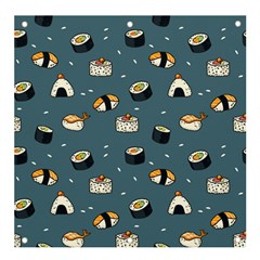 Sushi Pattern Banner And Sign 4  X 4  by Jancukart