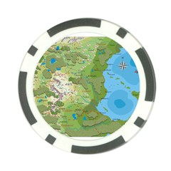 Grand Duchy Of Valderin Fantasy Map Poker Chip Card Guard by Amaryn4rt