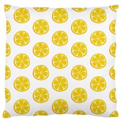 Fruit Food Juicy Organic Yellow Large Flano Cushion Case (one Side) by Wegoenart